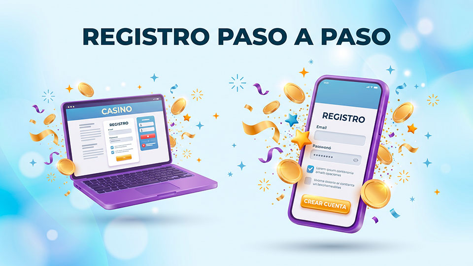 Laptop y celular junto a un escudo de verificación, representando el registro seguro